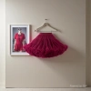Princess-like French tulle puffy dress, mid-length tulle dress, fairy dress, elastic waist A-line skirt details Picture